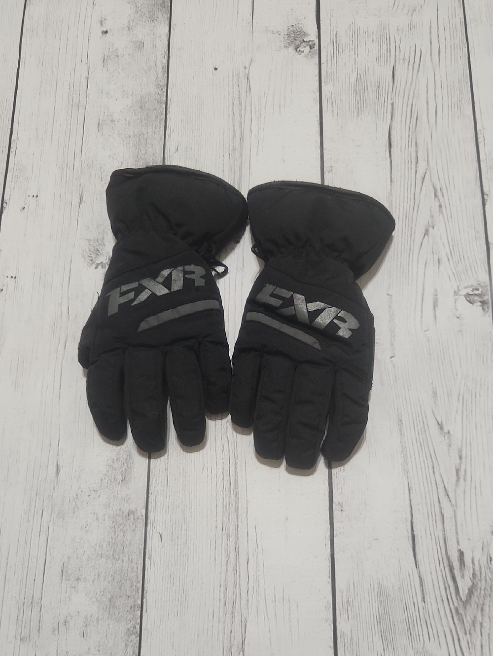 FXR Black Child Medium Snowmobiling Gloves